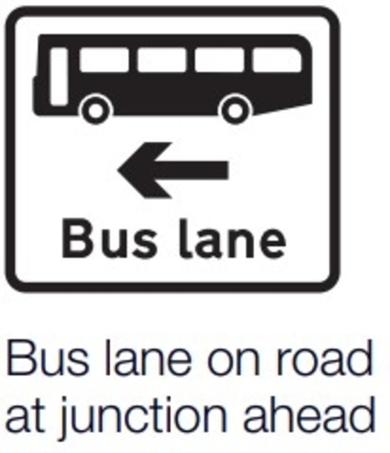 Bus lane on junction
